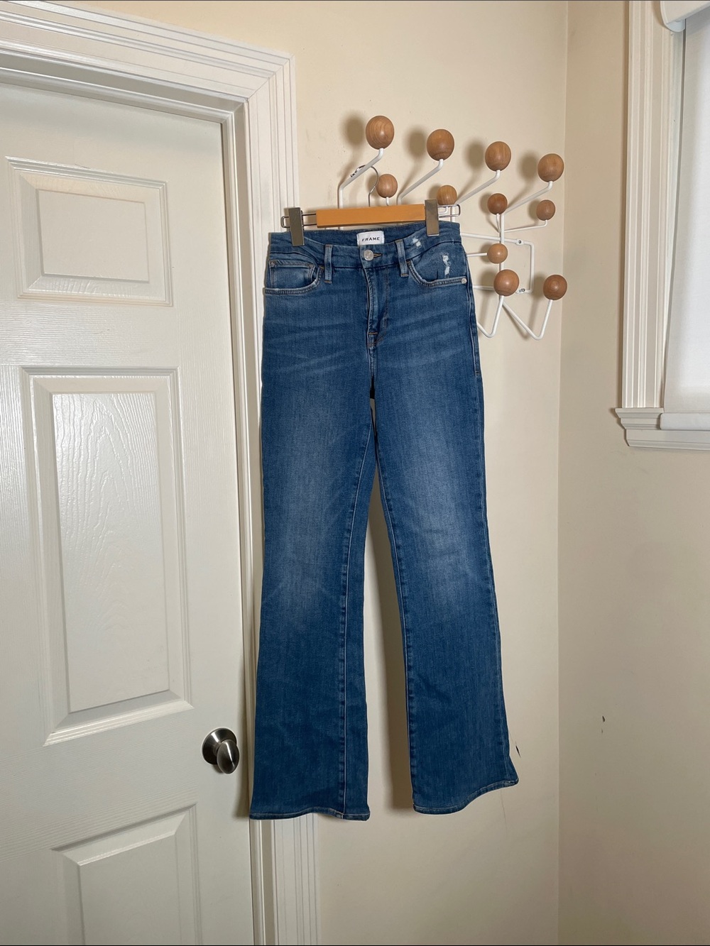 Frame Denim Le Mini Boot Straight Flare Denim Jeans - Blue - 27